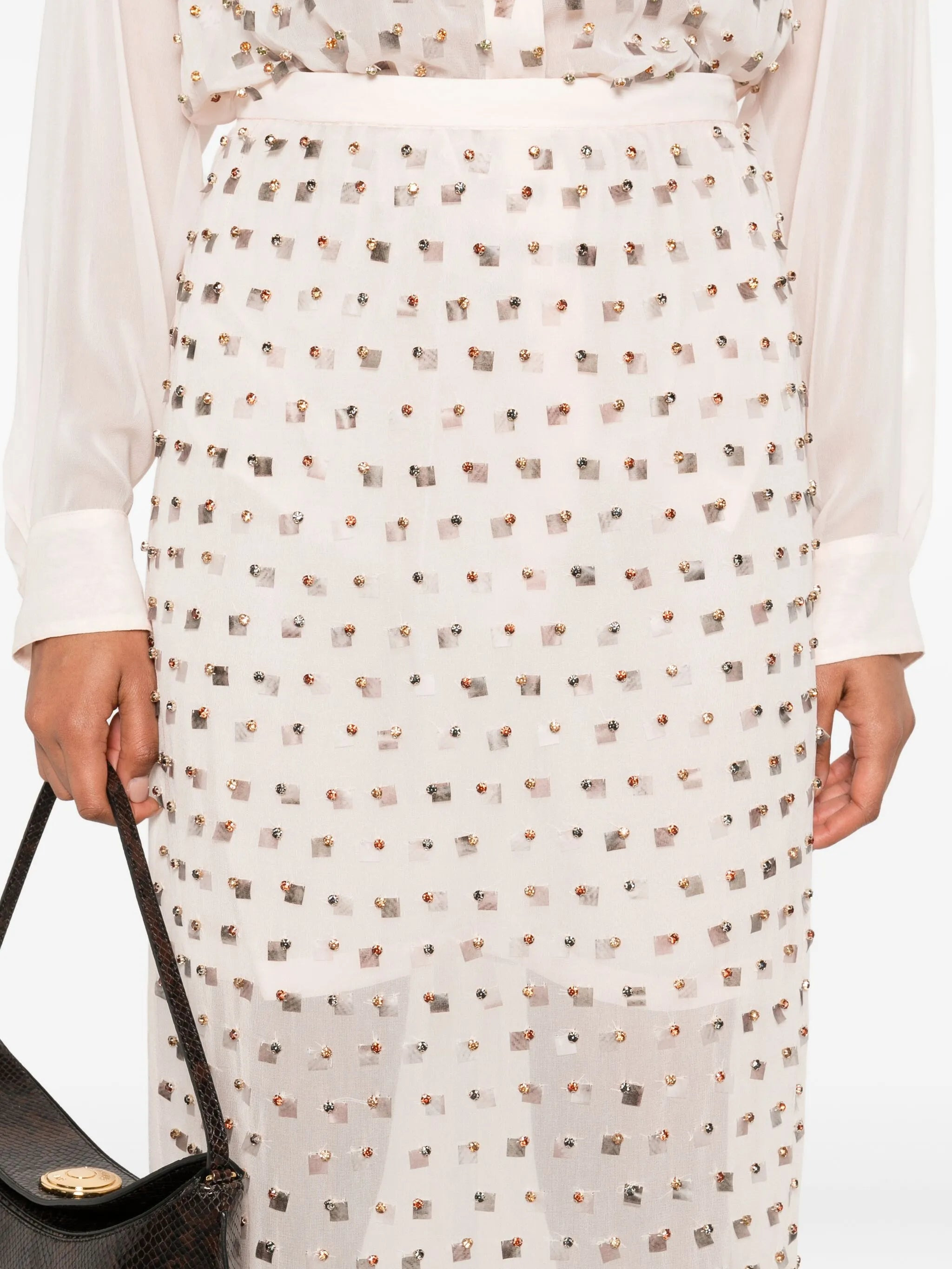 Dries Van Noten Embellished Floral Skirt - 2