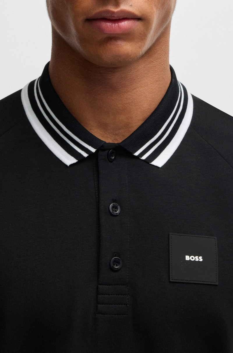 PADDY STRETCH-COTTON POLO SHIRT 와 STRIPED COLLAR 3