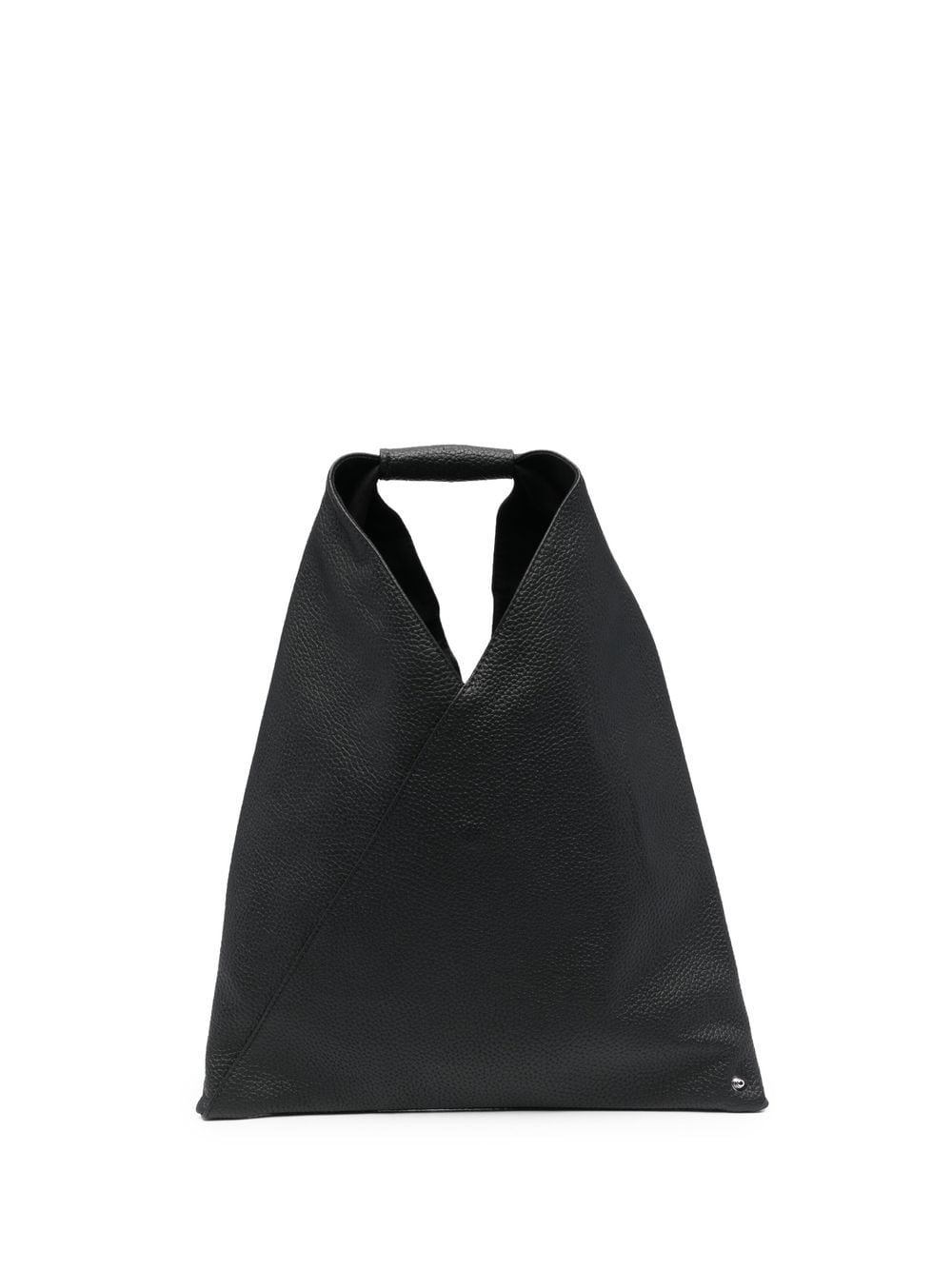 Triangle logo-patch tote bag - 1