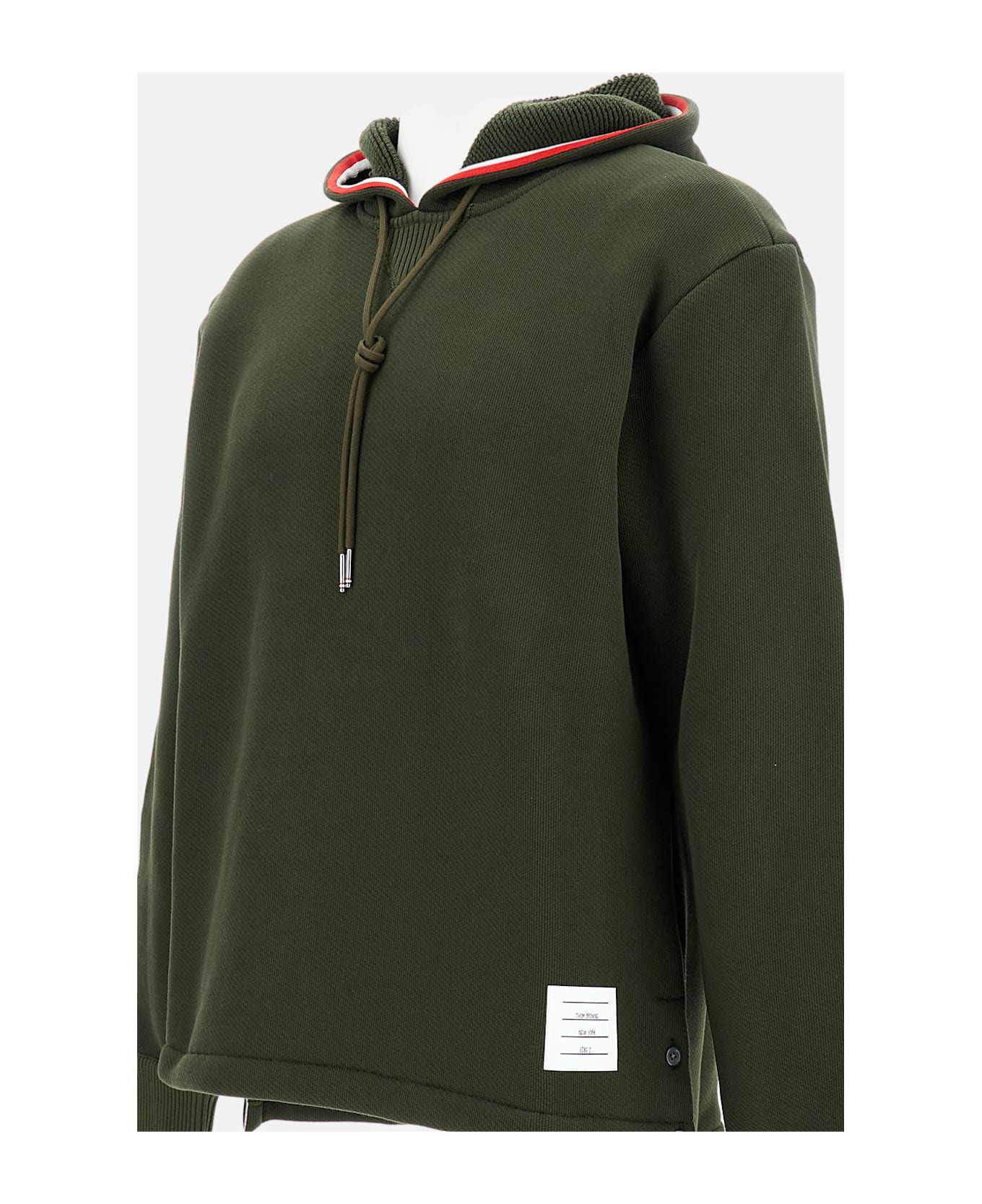 Oversized Hoodie Pullover With Tipping Stripe In Chunky Loopback - 3