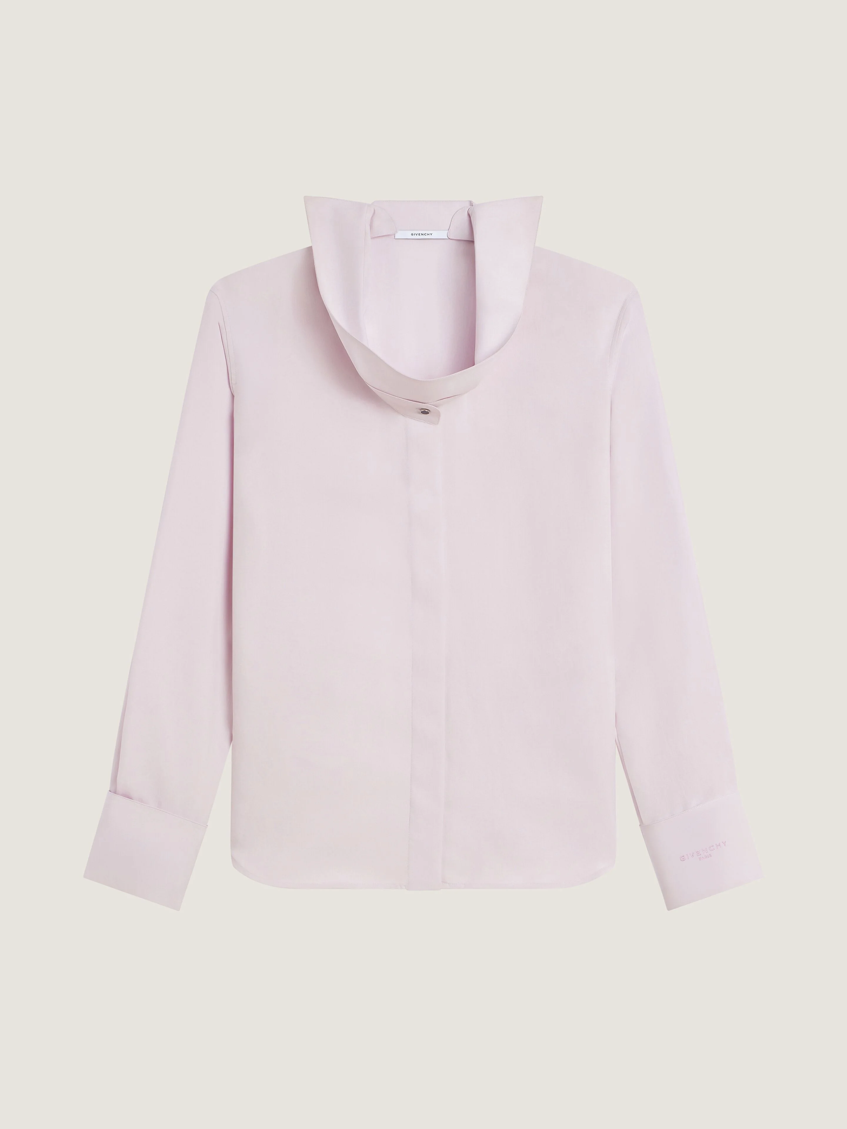 SHIRT IN SILK WITH DECONSTRUCTED COLLAR - 1