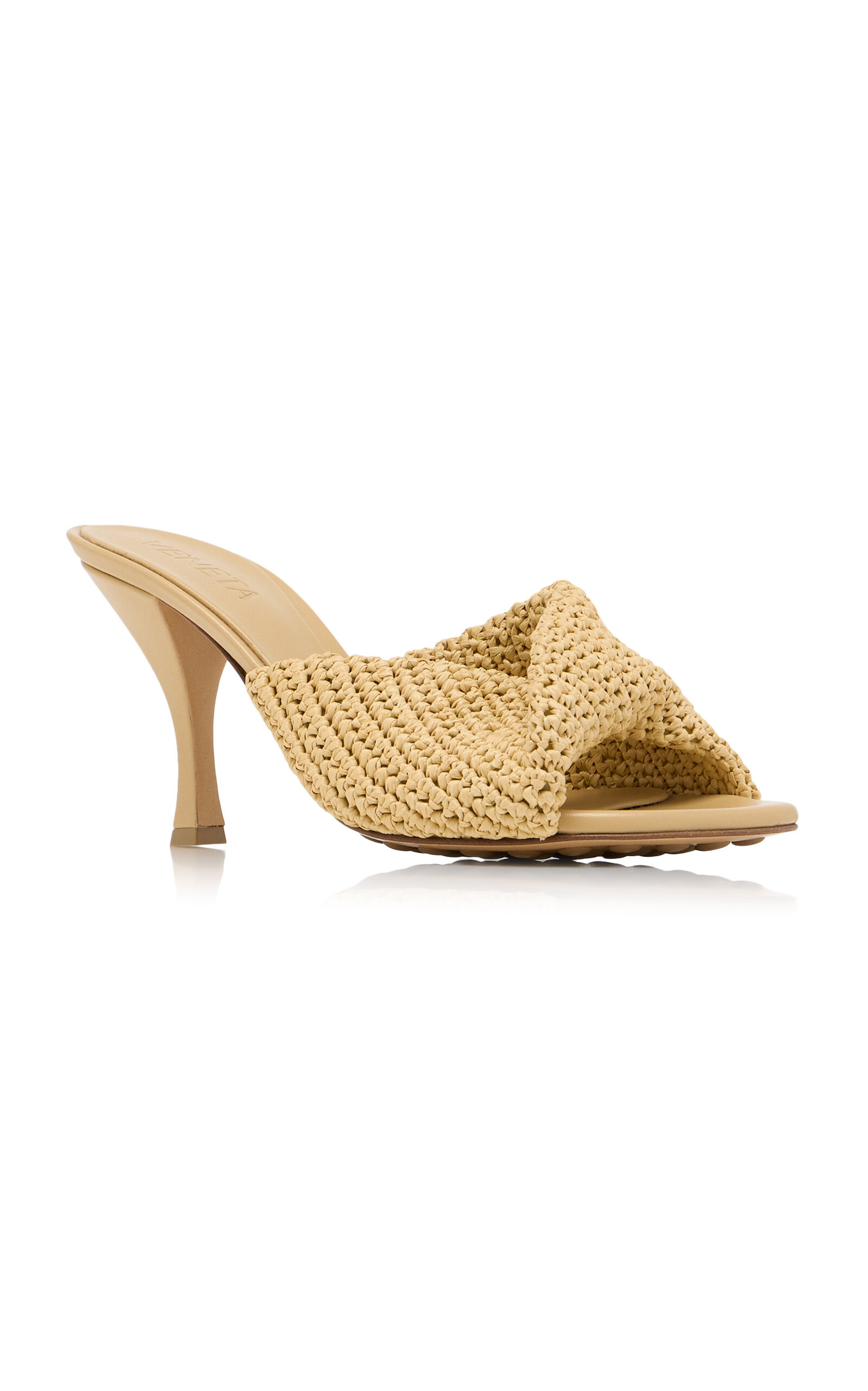 Blink Crocheted Raffia Mules neutral - 6