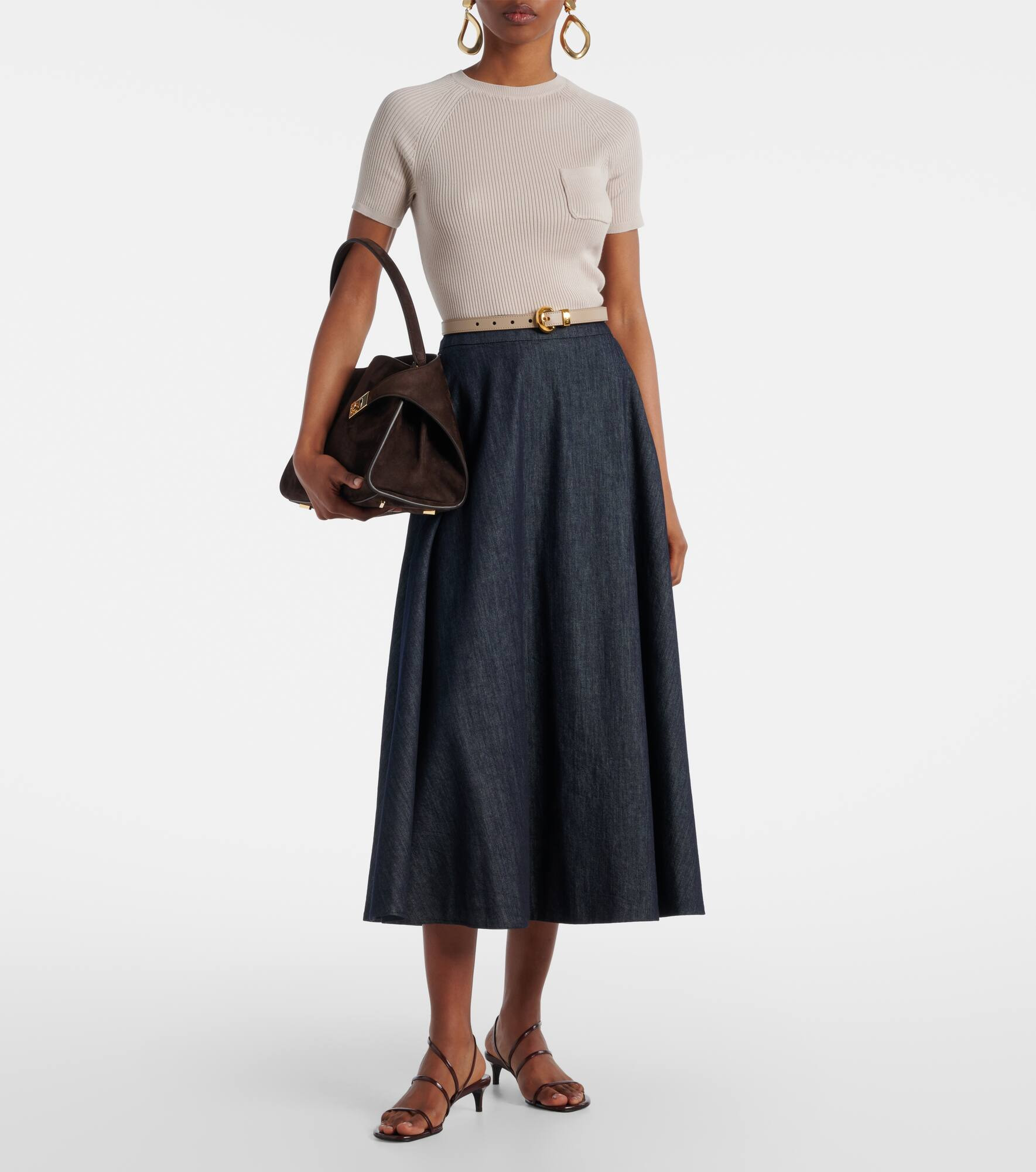 Berlino ribbed-knit cotton top - 2