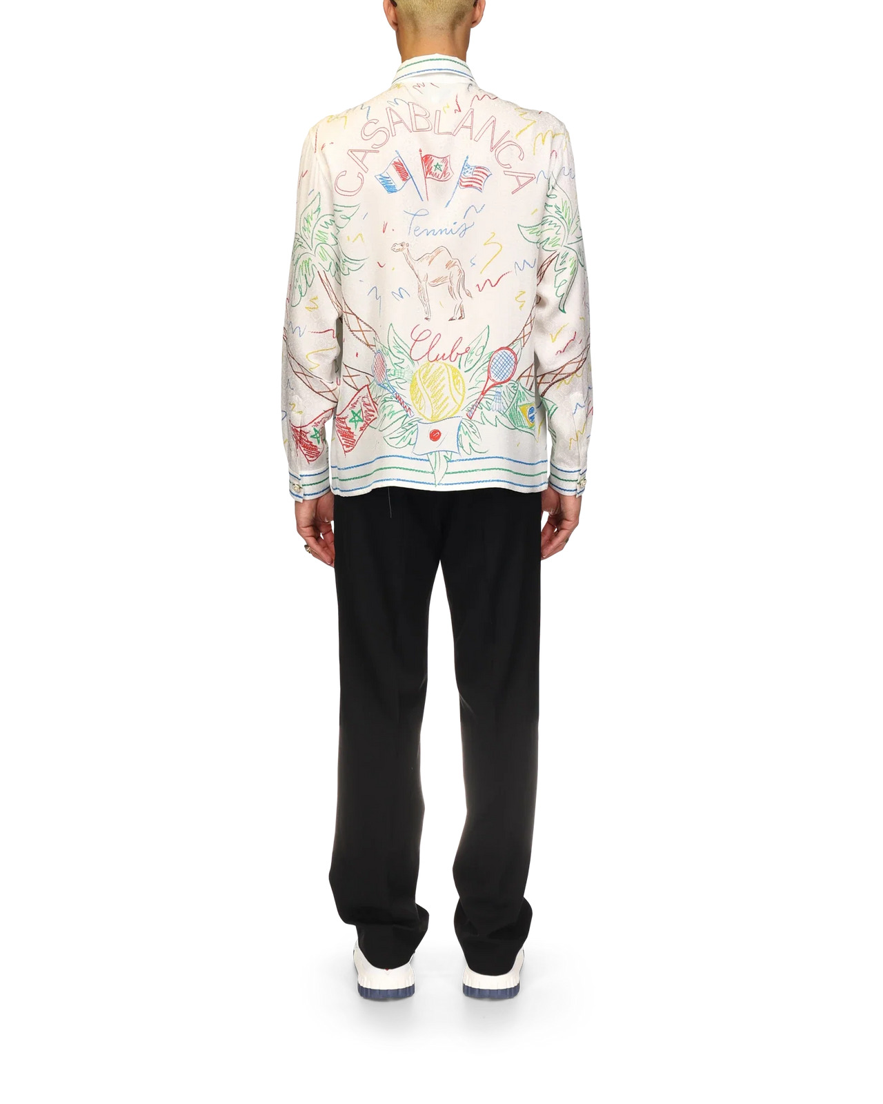 Crayon Tennis Club Silk Shirt | Casablanca Paris - 4
