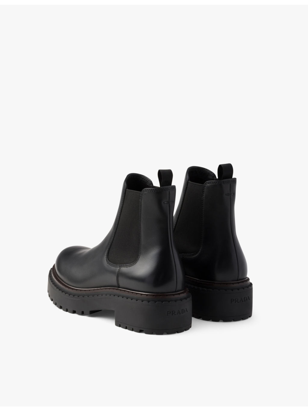 Logo-debossed heeled leather Chelsea boots - 4