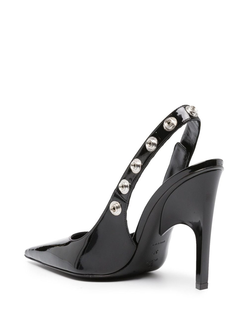 105mm stud-embellished patent leather pumps 3