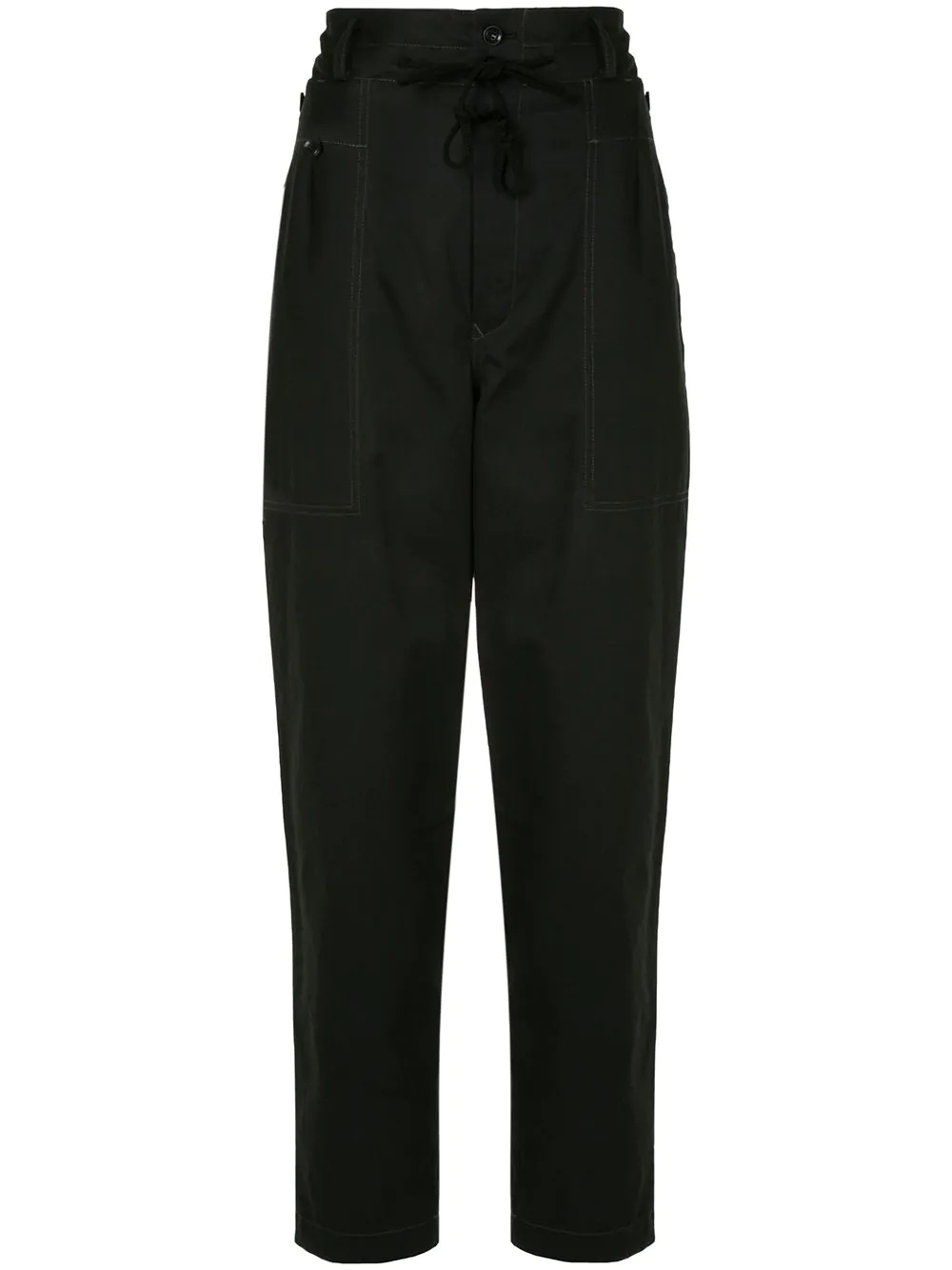 paperbag-waist trousers - 1