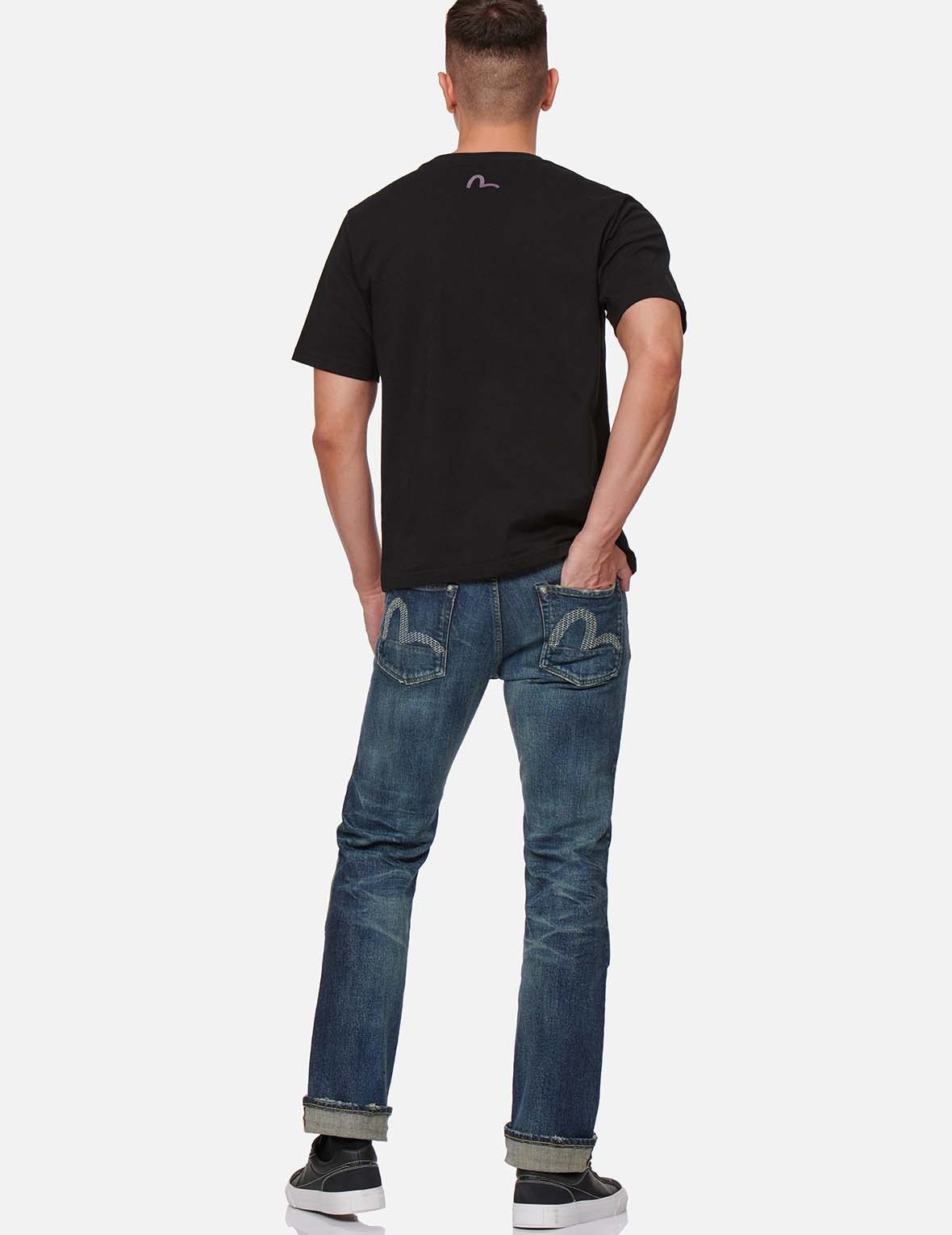 EMBROIDERED PATCH WIDE LEG JEANS - 4