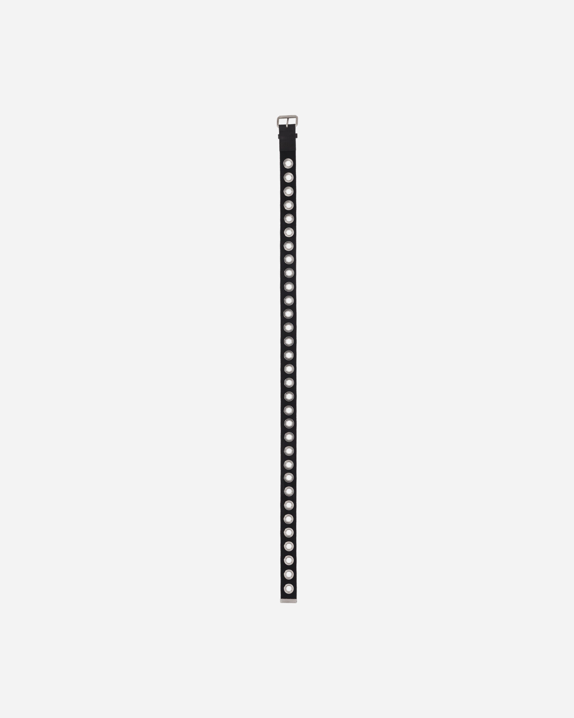 Type Logo Eyelet Tape Belt Black - 4