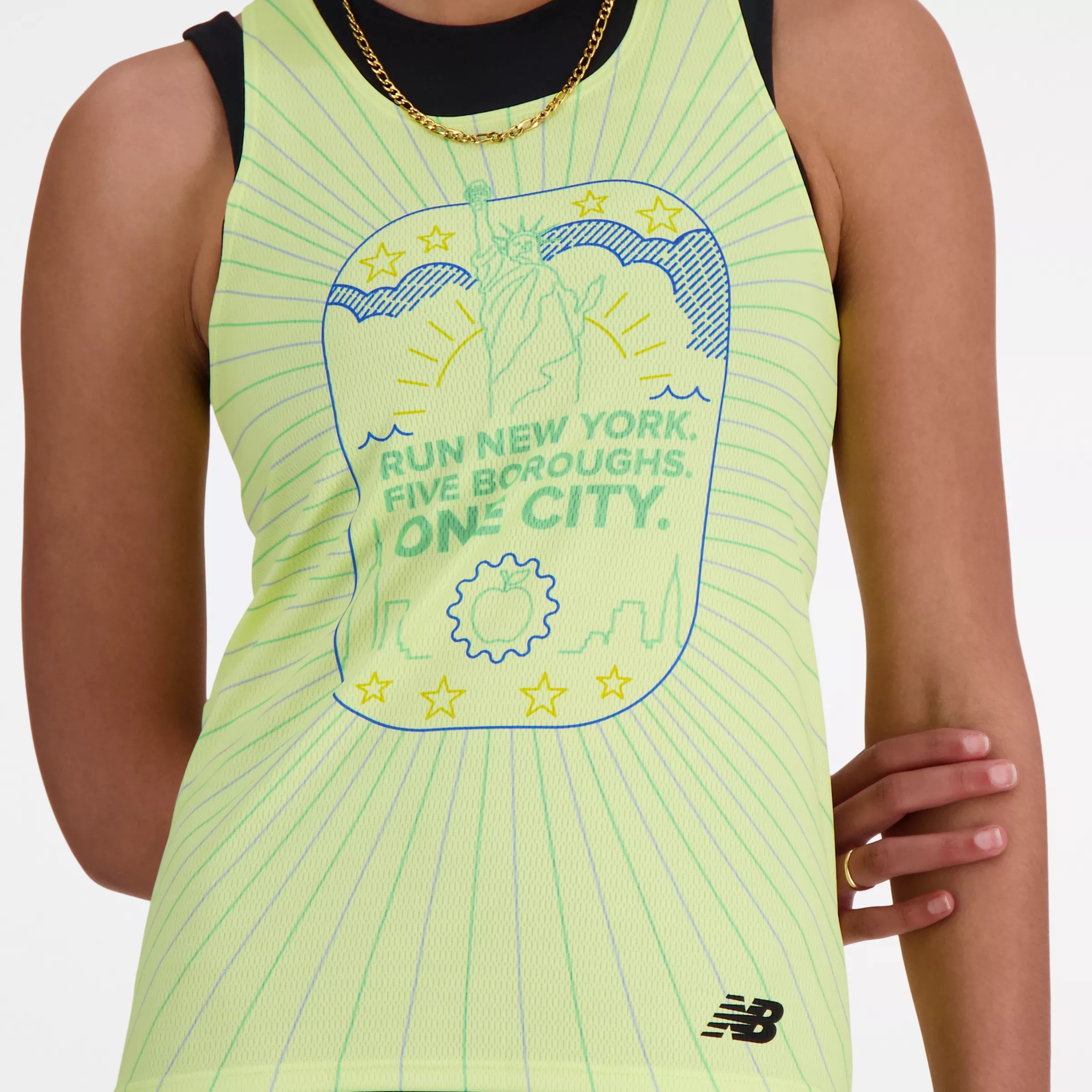 NYRR Boroughs Printed Singlet - 2