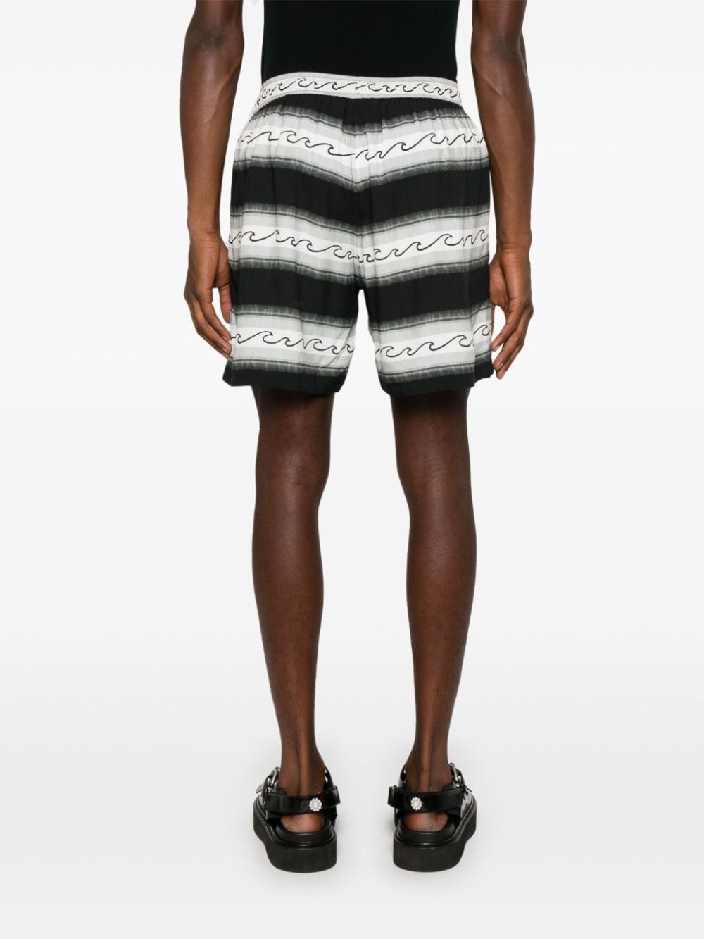 Wave Baja striped shorts - 4