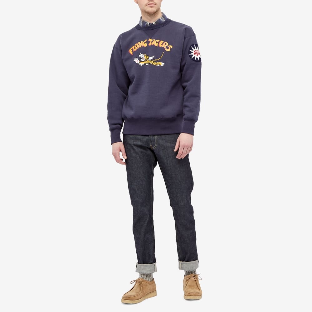 The Real McCoy's Flying Tigers Military Print Crew Sweat - 6