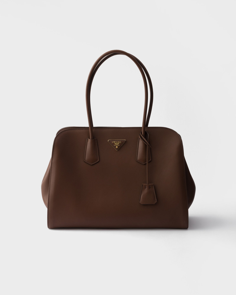 Large leather tote bag 1