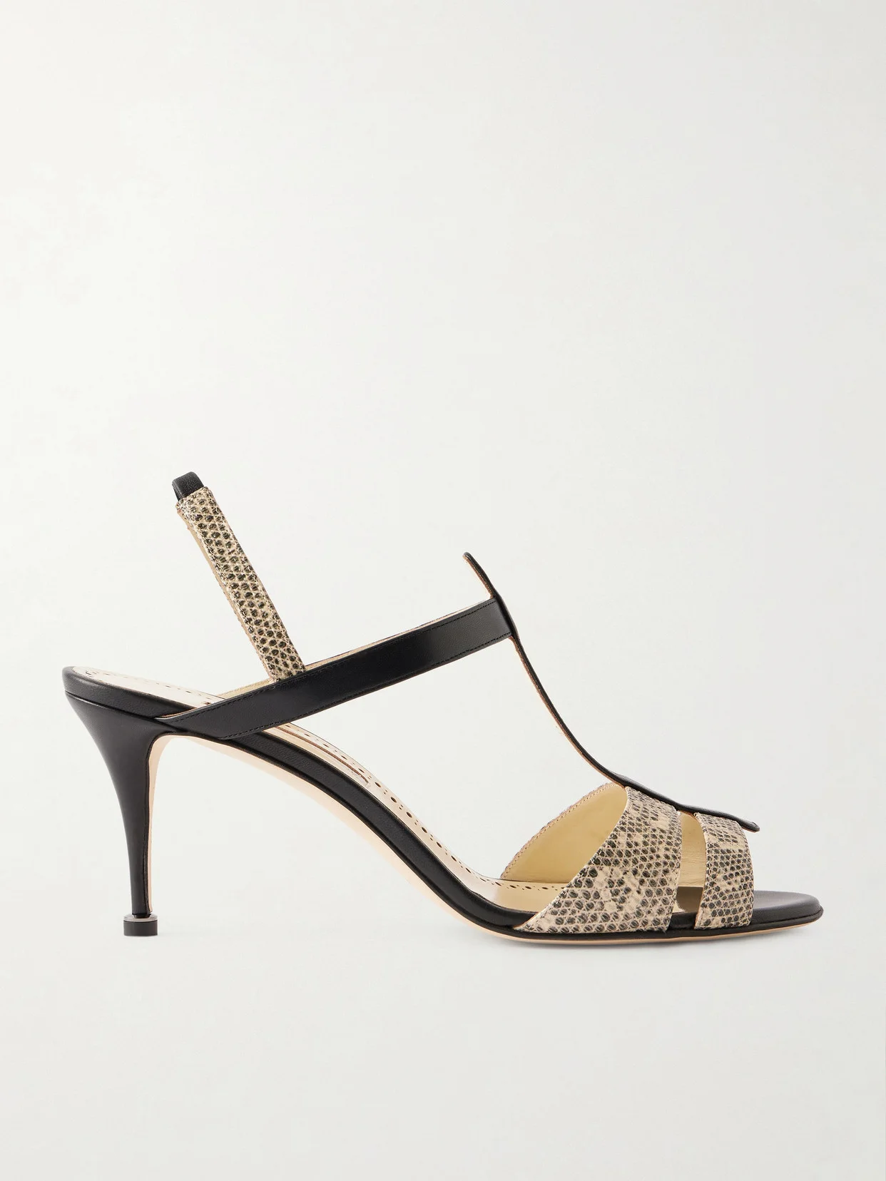 Retauxlo 70 Lizard-effect Leather Slingback Sandals - 1