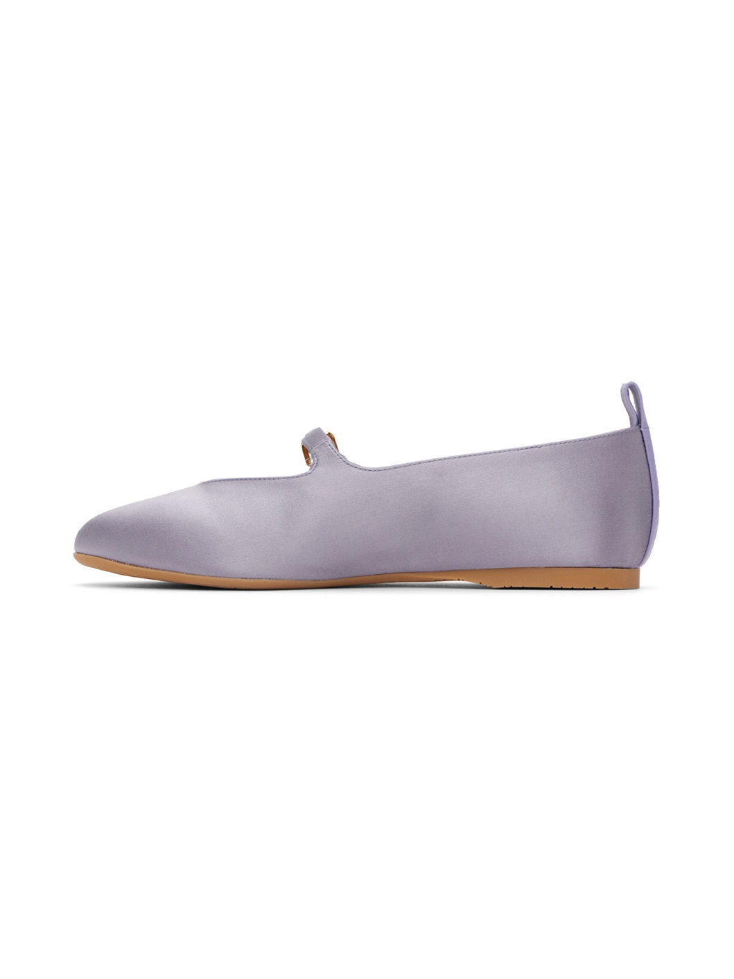 Purple Satin Ballerina Flats - 3