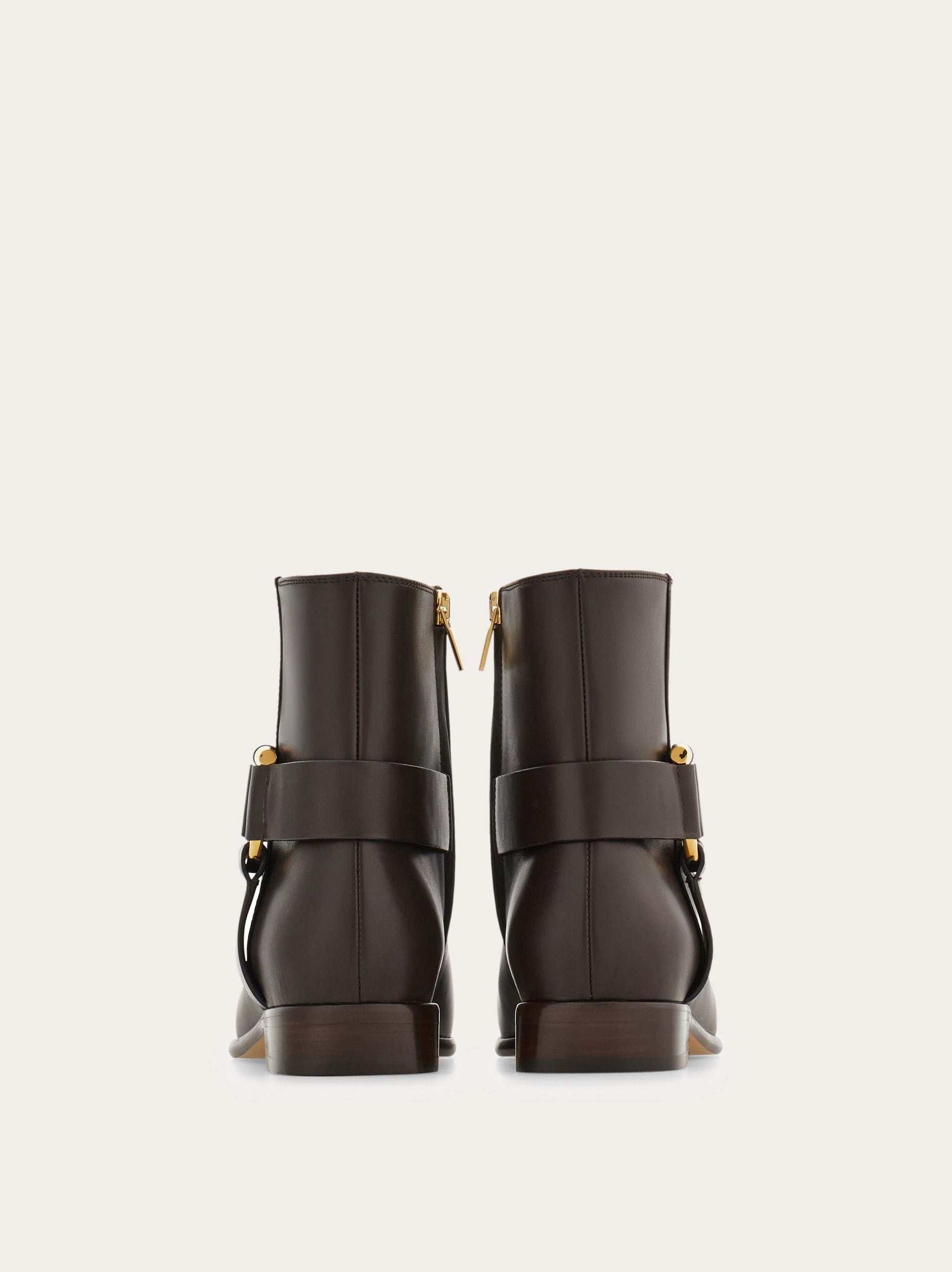 Gancini ornament ankle boot - 4