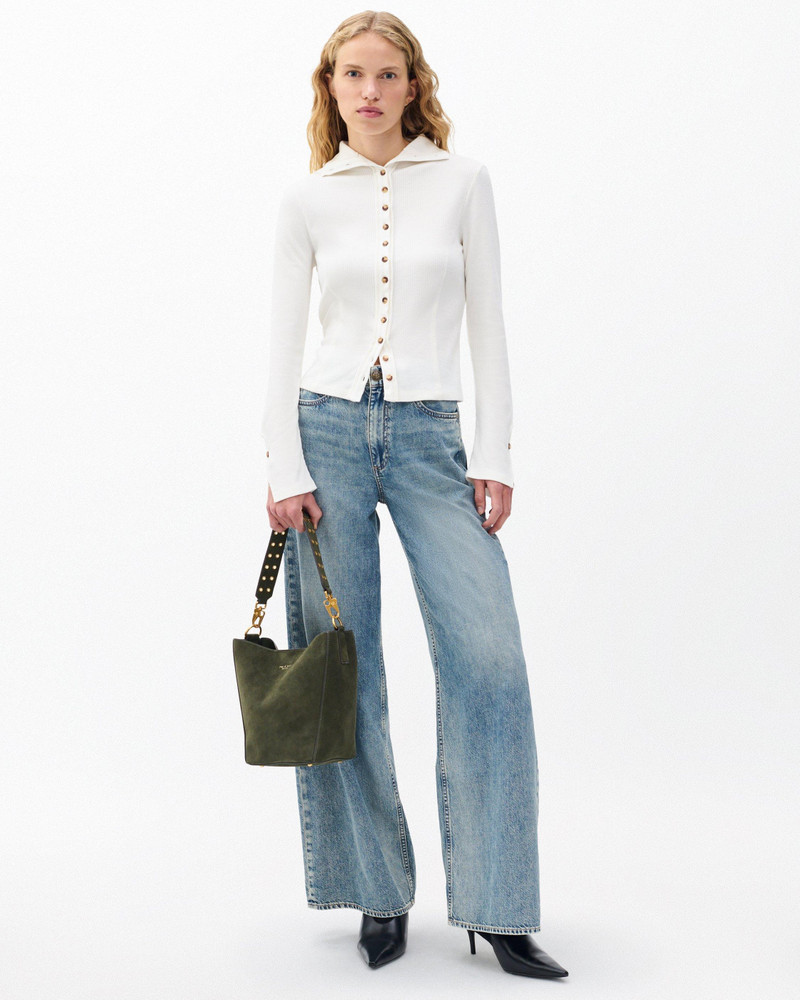 rag & bone The Knit Ribbed Buttoned Cardigan outlook