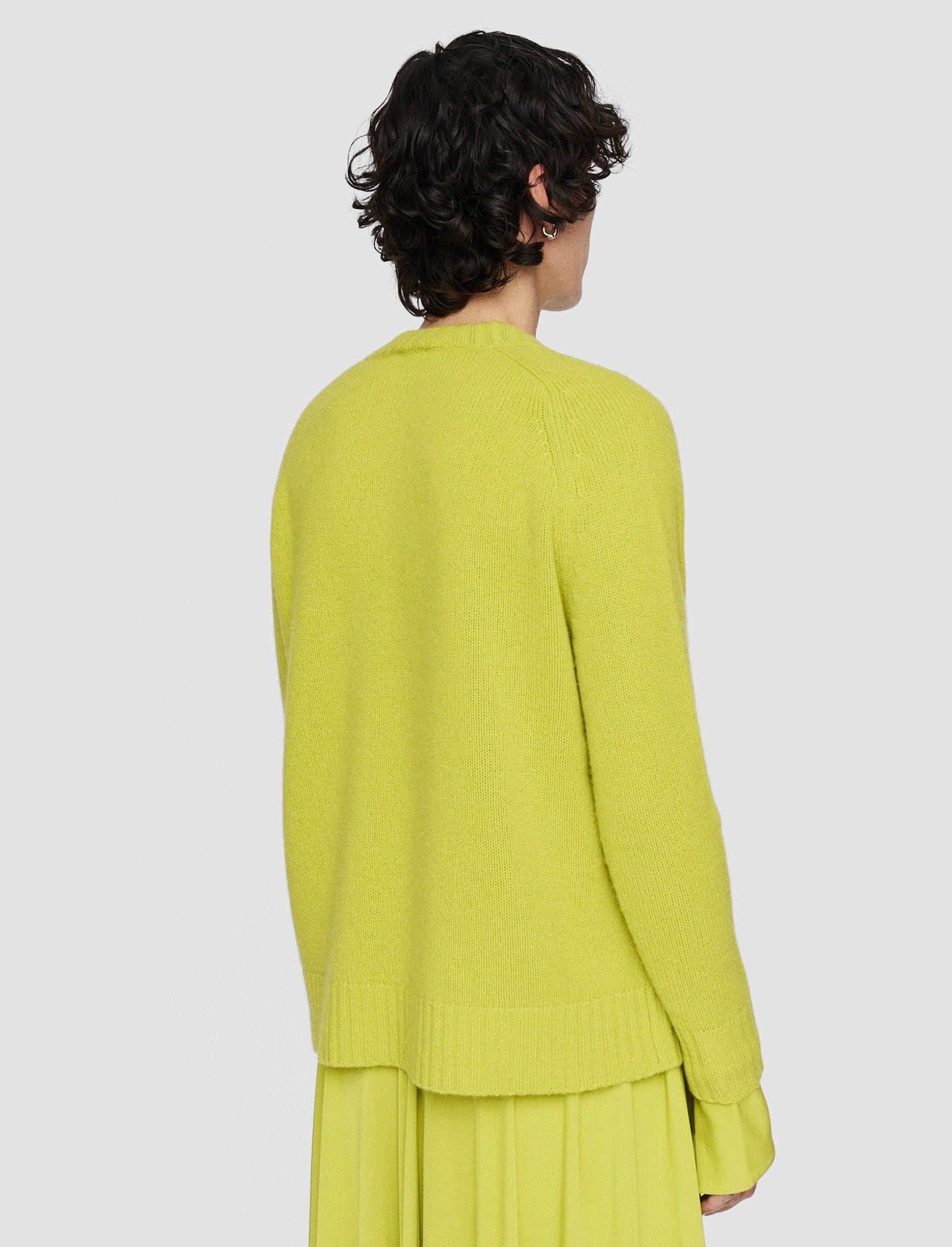 Open Cashmere Round Neck Jumper - 4
