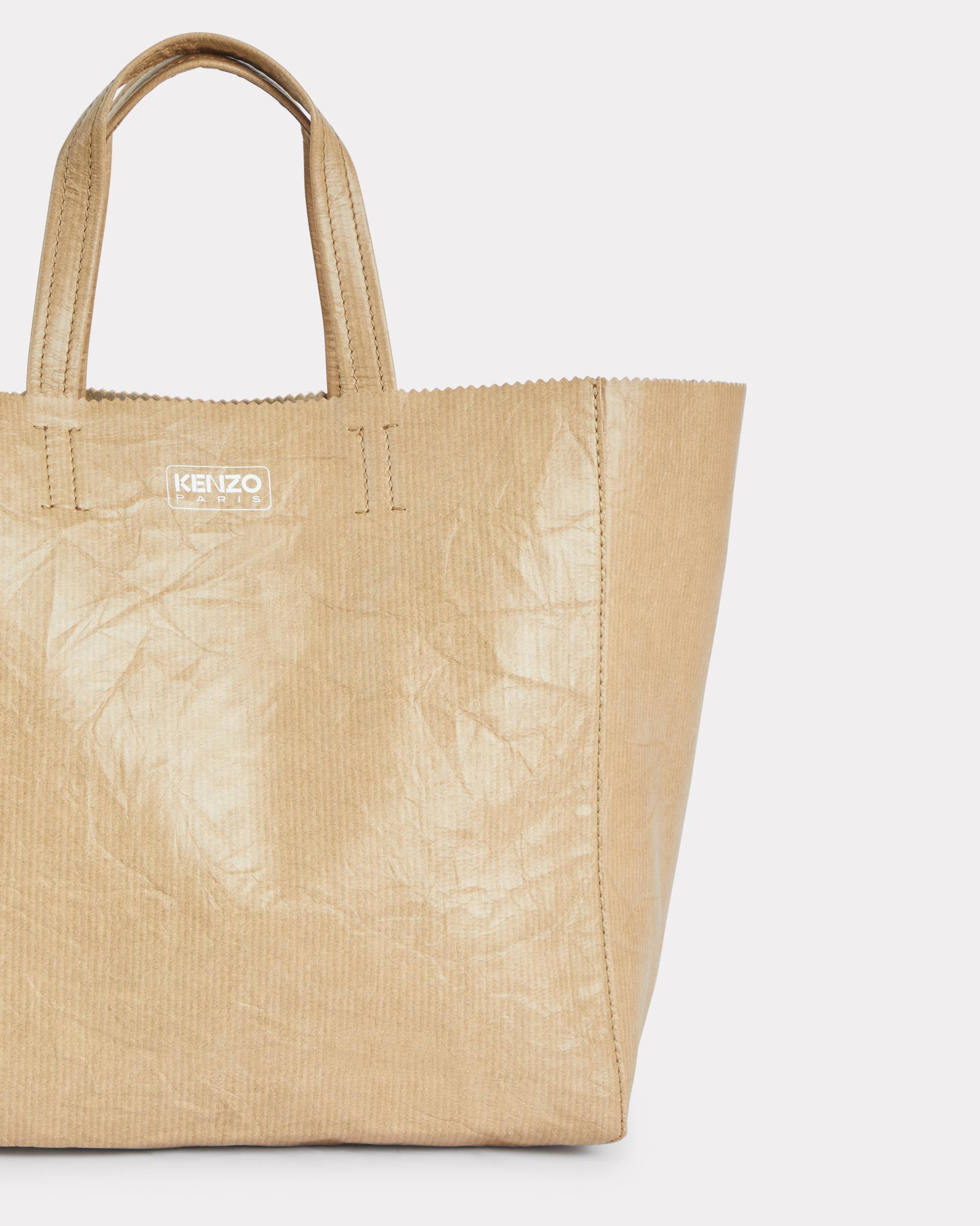 'KENZO Paper' small tote bag in leather - 3