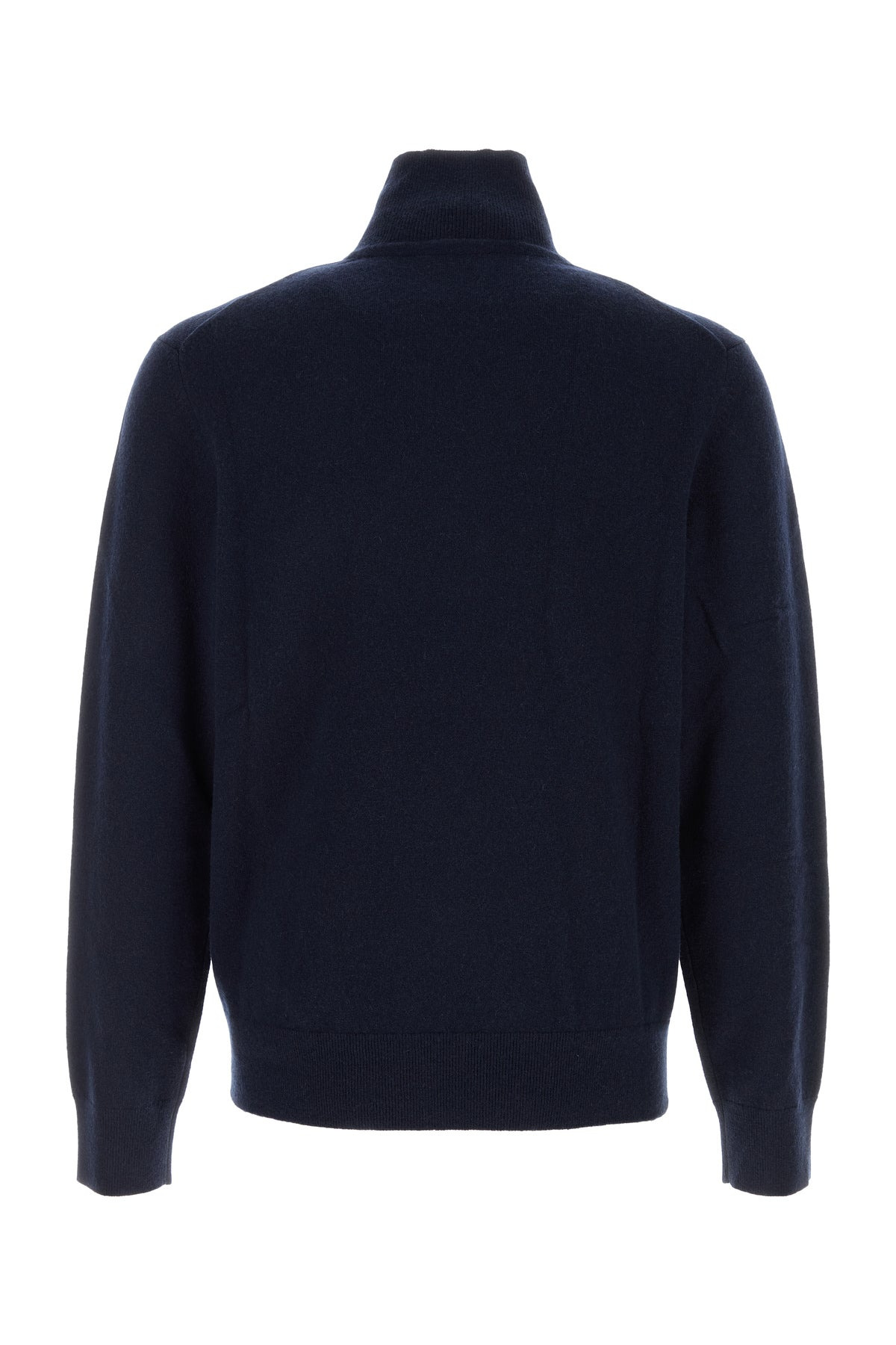 Dark blu stretch cashmere blend sweater - 2