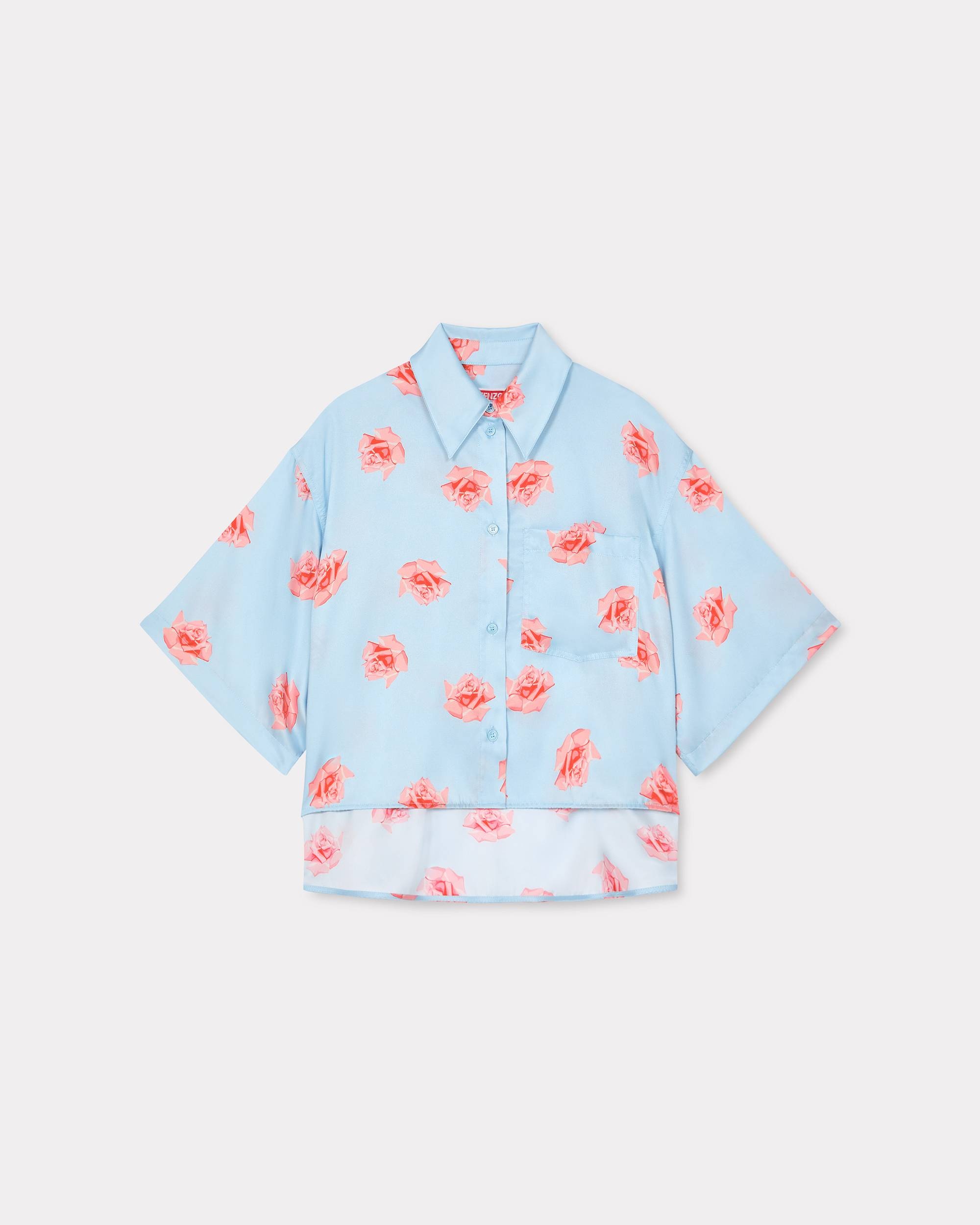 'KENZO Rose' cropped dropped shoulders shirt - 1