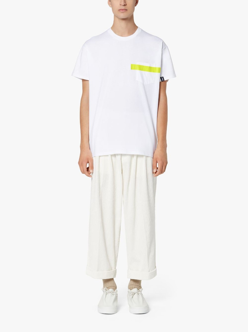 Mackintosh WHITE X YELLOW COTTON T-SHIRT | GJM-206 outlook