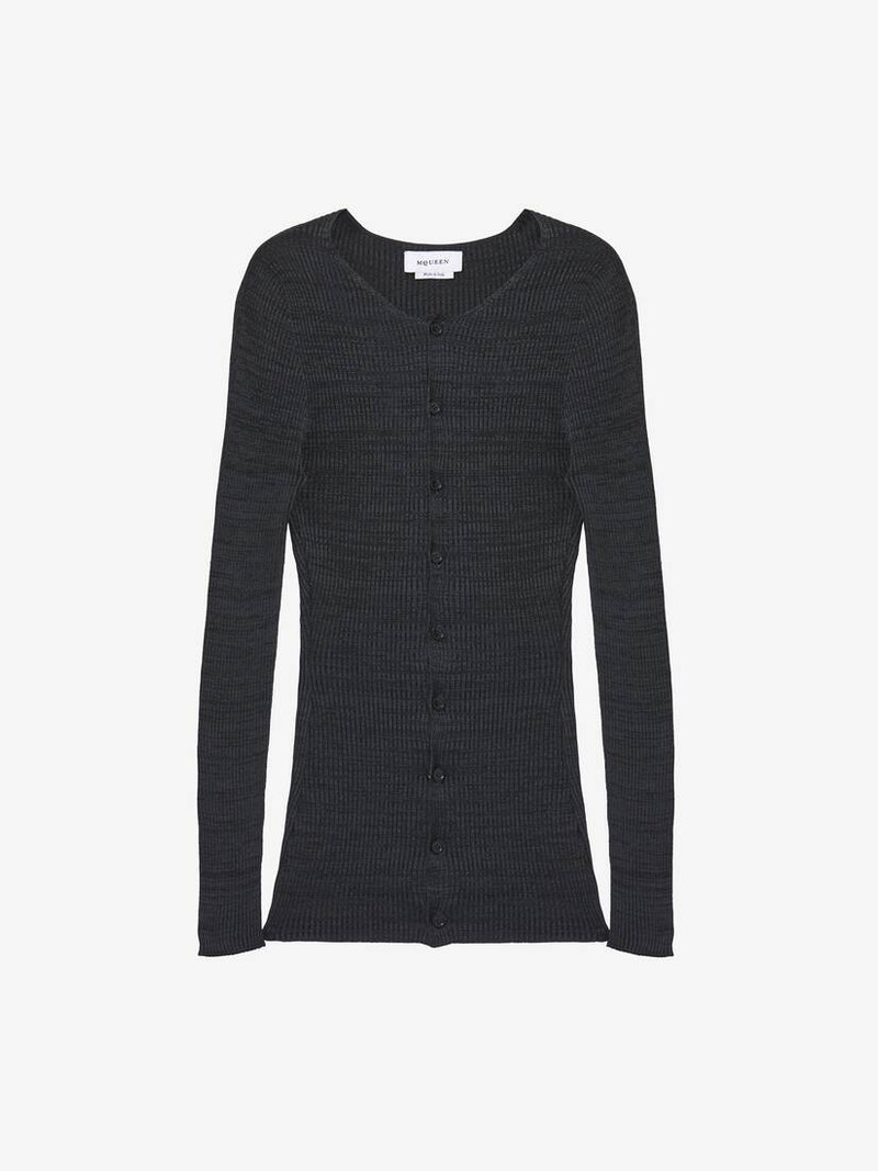 Alexander McQueen Rib Knit Cardigan outlook