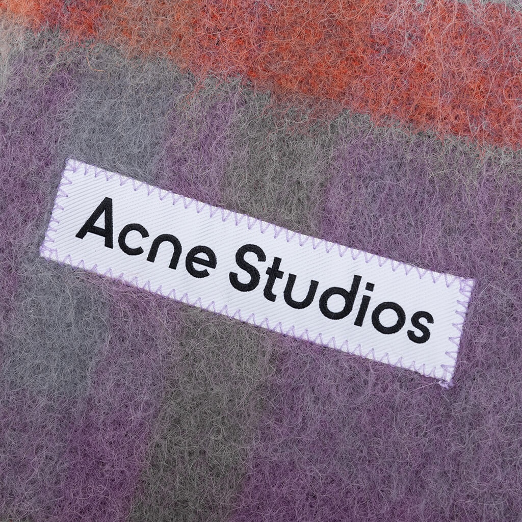 ACNE STUDIOS SCARF - LILAC/ORANGE - 2