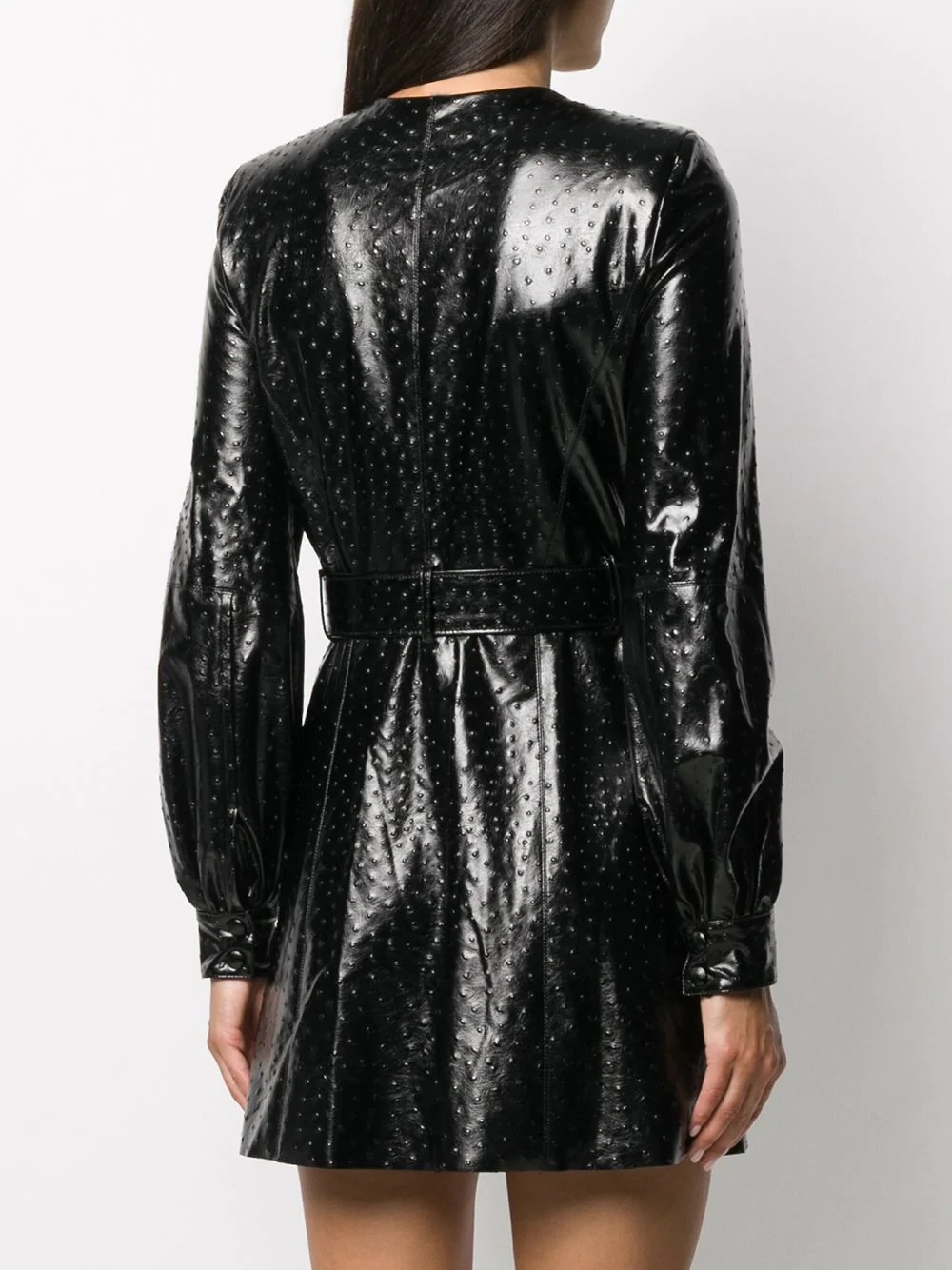 faux leather dress - 4