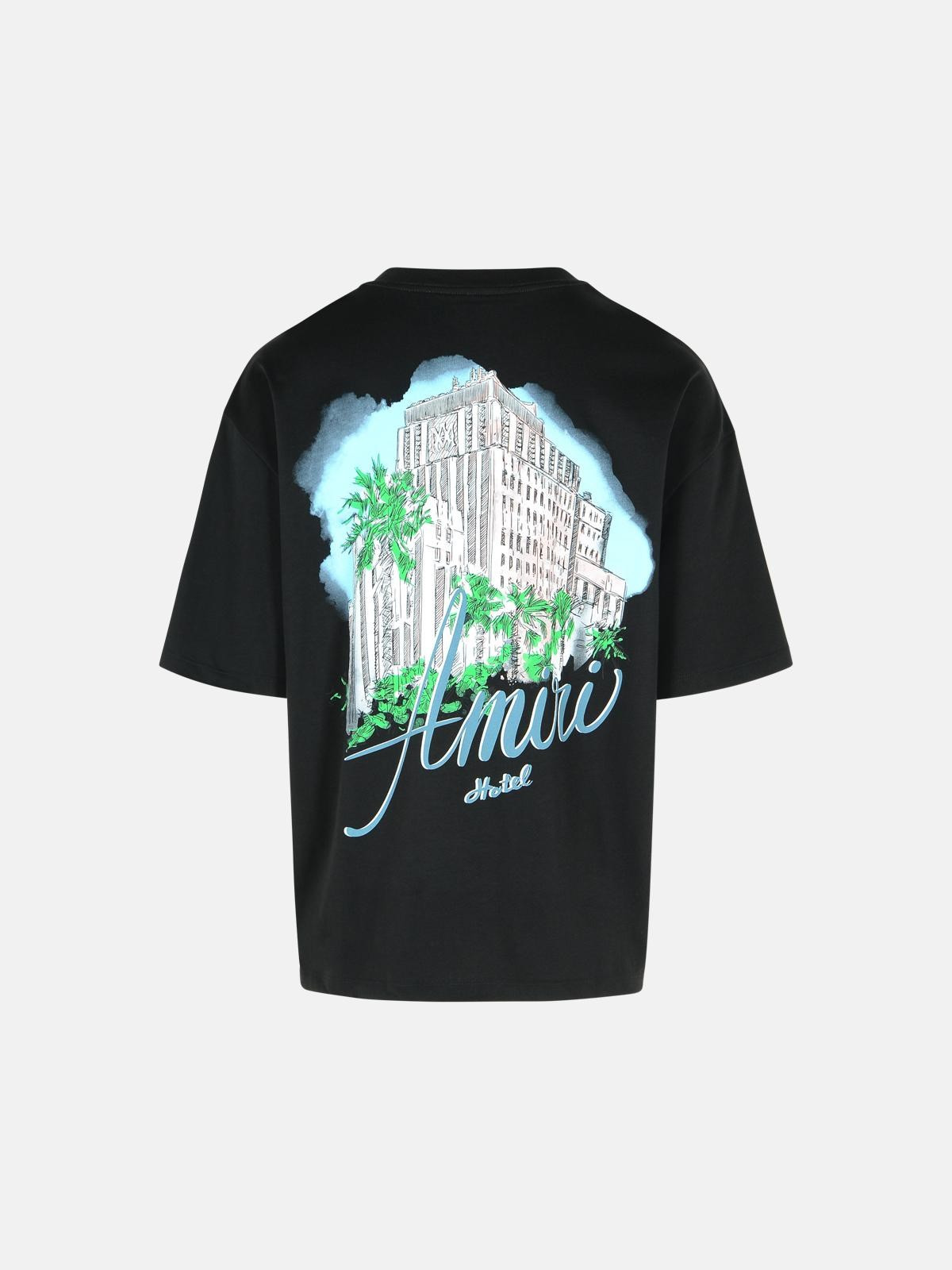 BLACK COTTON T-SHIRT - 3