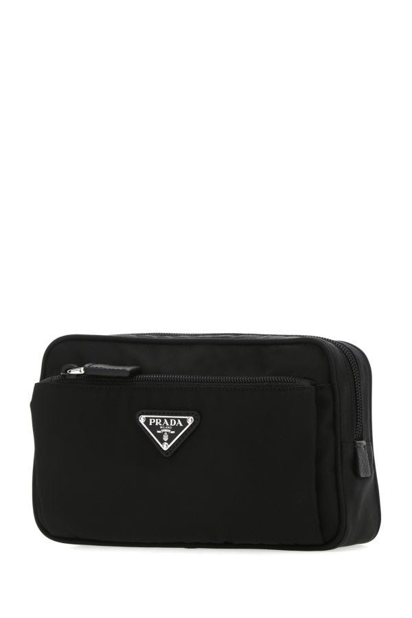 Prada Man Black Re-Nylon Belt Bag - 2