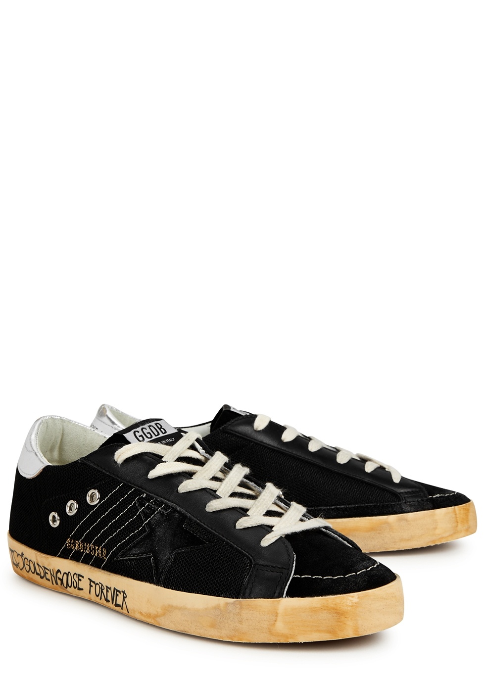 Superstar distressed mesh sneakers - 2