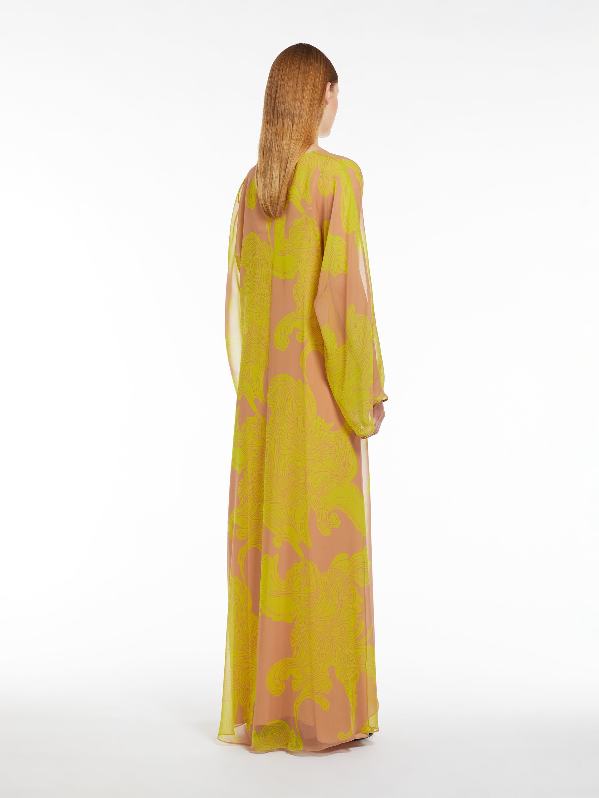 VIK Printed silk kaftan dress - 4