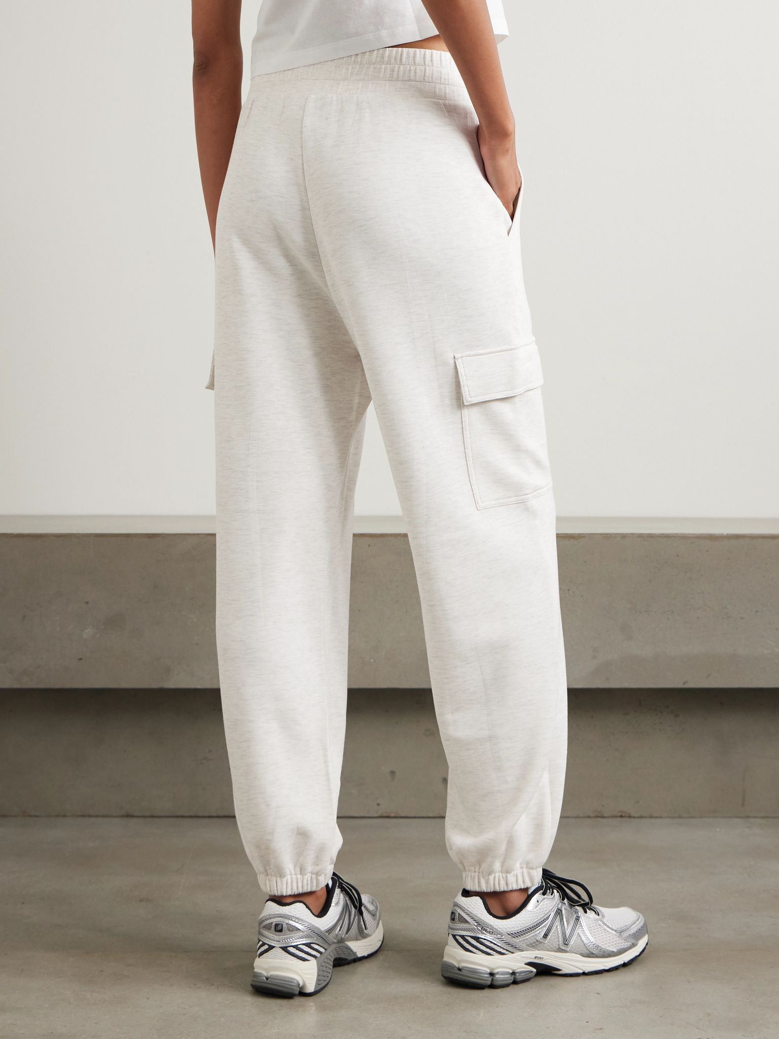 The Cargo DoubleSoft® track pants Ivory - 3