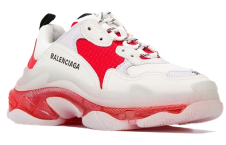 (WMNS) Balenciaga Triple S 'Clear Sole - Red' 544351W09OH6506 - 3
