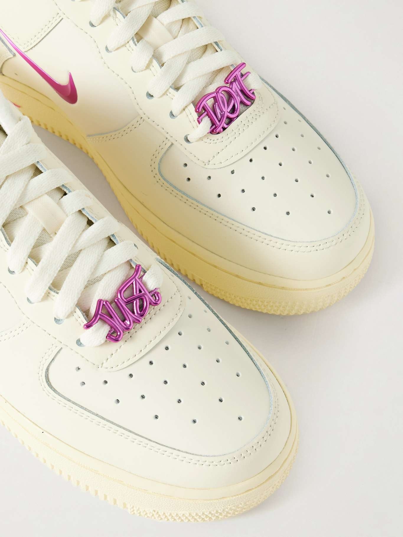 Air Force 1 '07 metallic leather sneakers - 4
