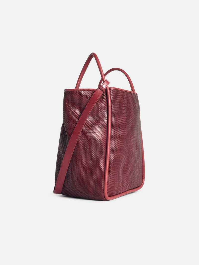 DRAGON DIFFUSION 'ANA' BROWN LEATHER BORDO BAG outlook
