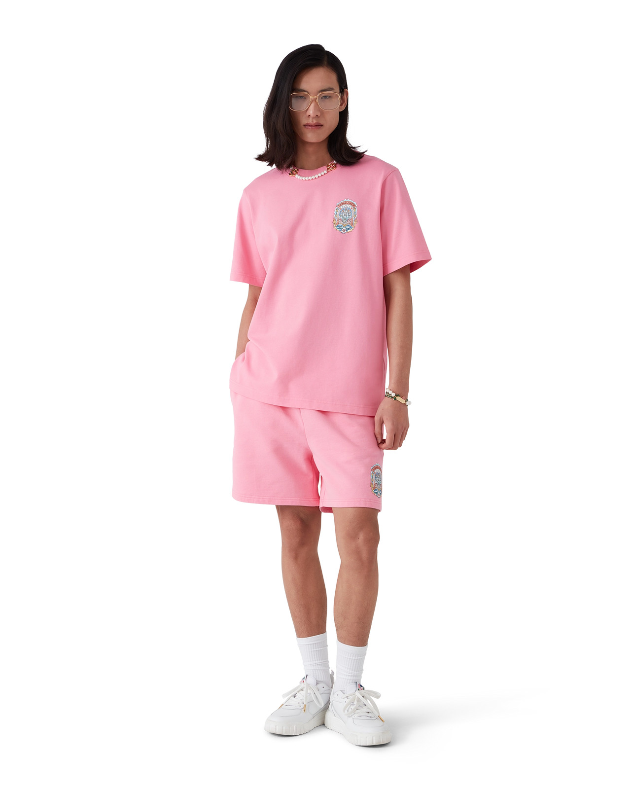 【関税込み】Casablanca SSENSE限定 ピンク Casa Way Tシャツ SSENSE Exclusive Pink 'Casa Way' T-Shirt by Casablanca on Sale