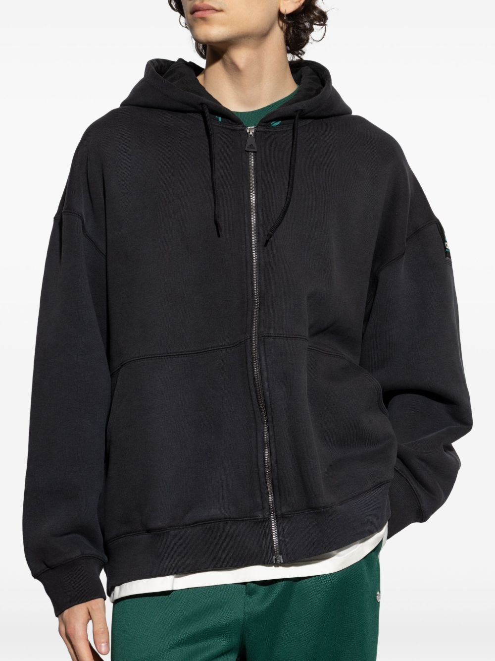 fleece zip-up hoodie - 3