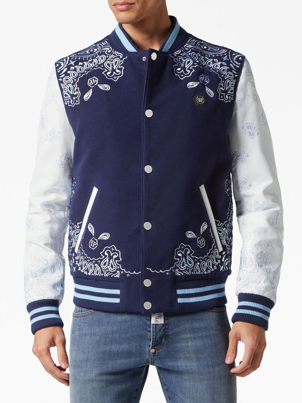 paisley-print bomber jacket - 3