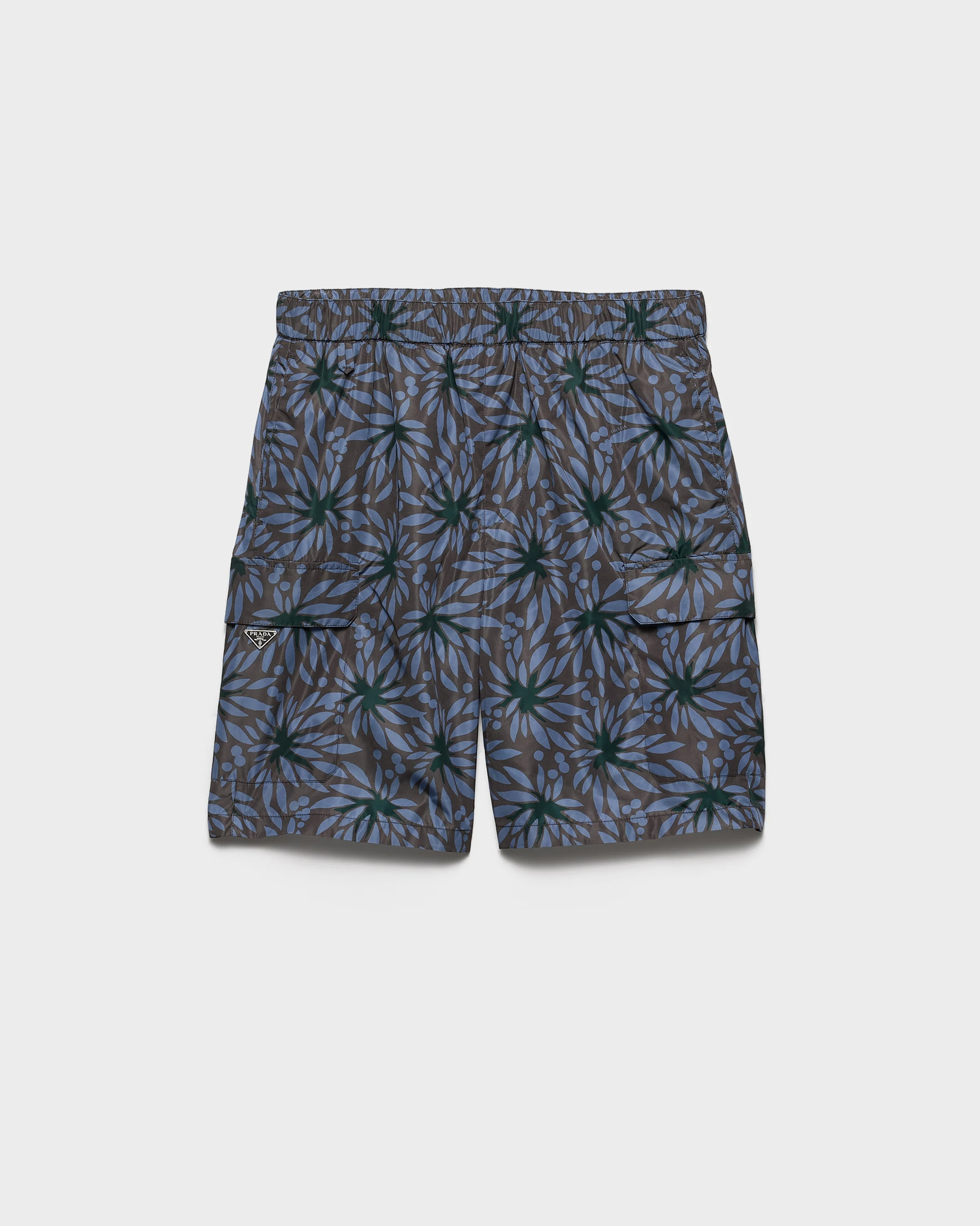 Printed Re-Nylon swim trunks - 1