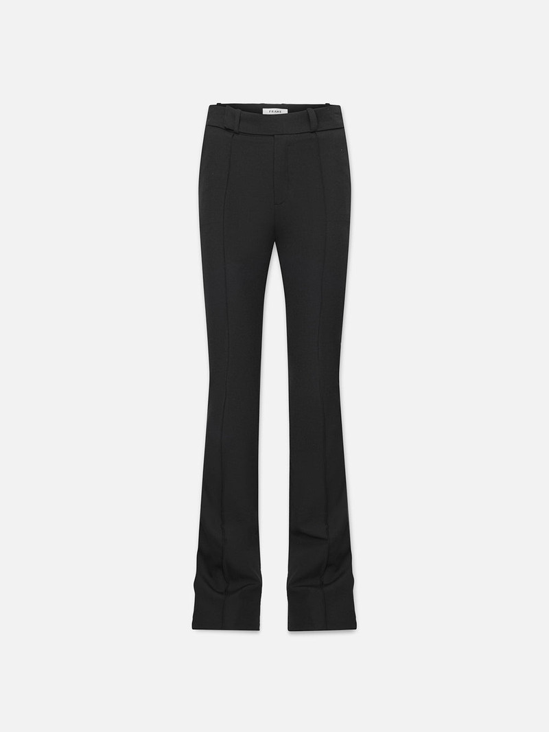 The Slim Stacked Trouser in Black 1