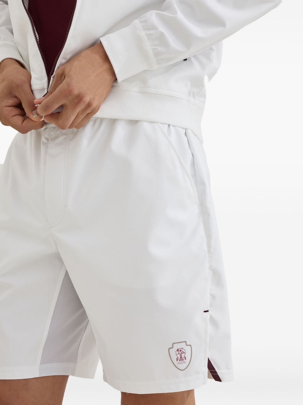 elastic-waist panelled shorts - 5