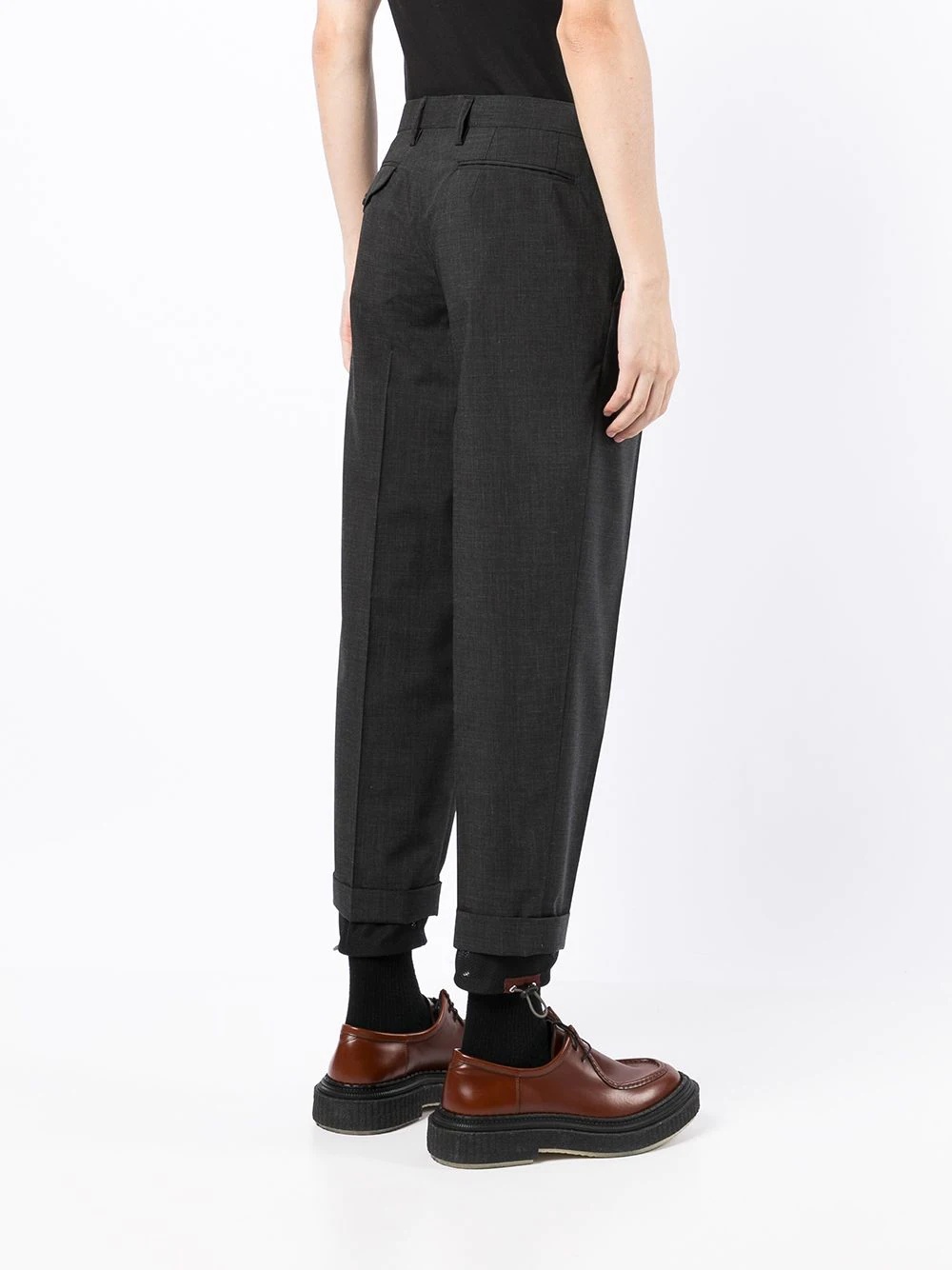 tapered tailored trousers - 4