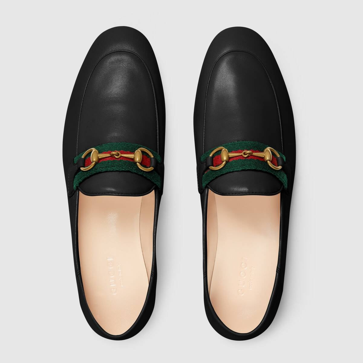 Gucci Horsebit Web Leather Loafers - 3
