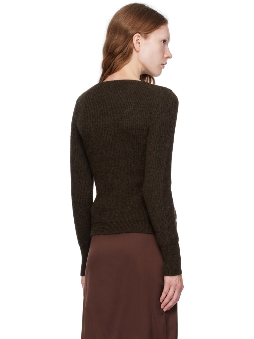 Brown Le Chouchou 'La Maille Pau' Cardigan - 3