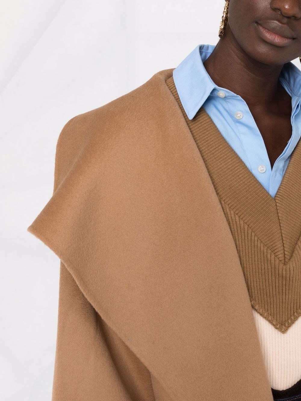 Signature wool and cashmere coat - 3