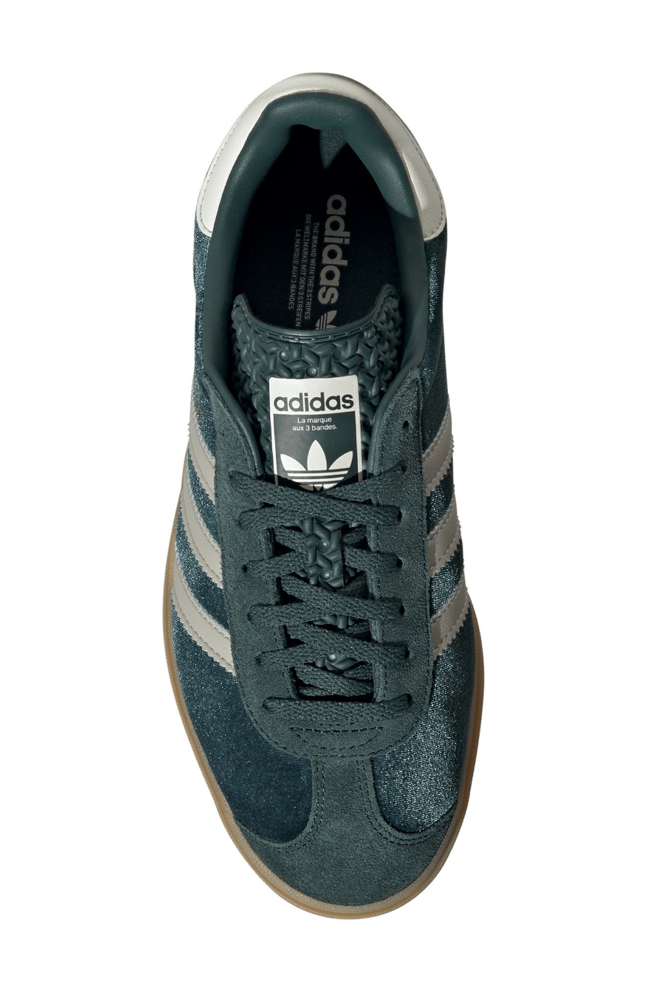 adidas Gazelle Bold Platform Sneaker in Green/Putty/Mineral Green at Nordstrom - 4