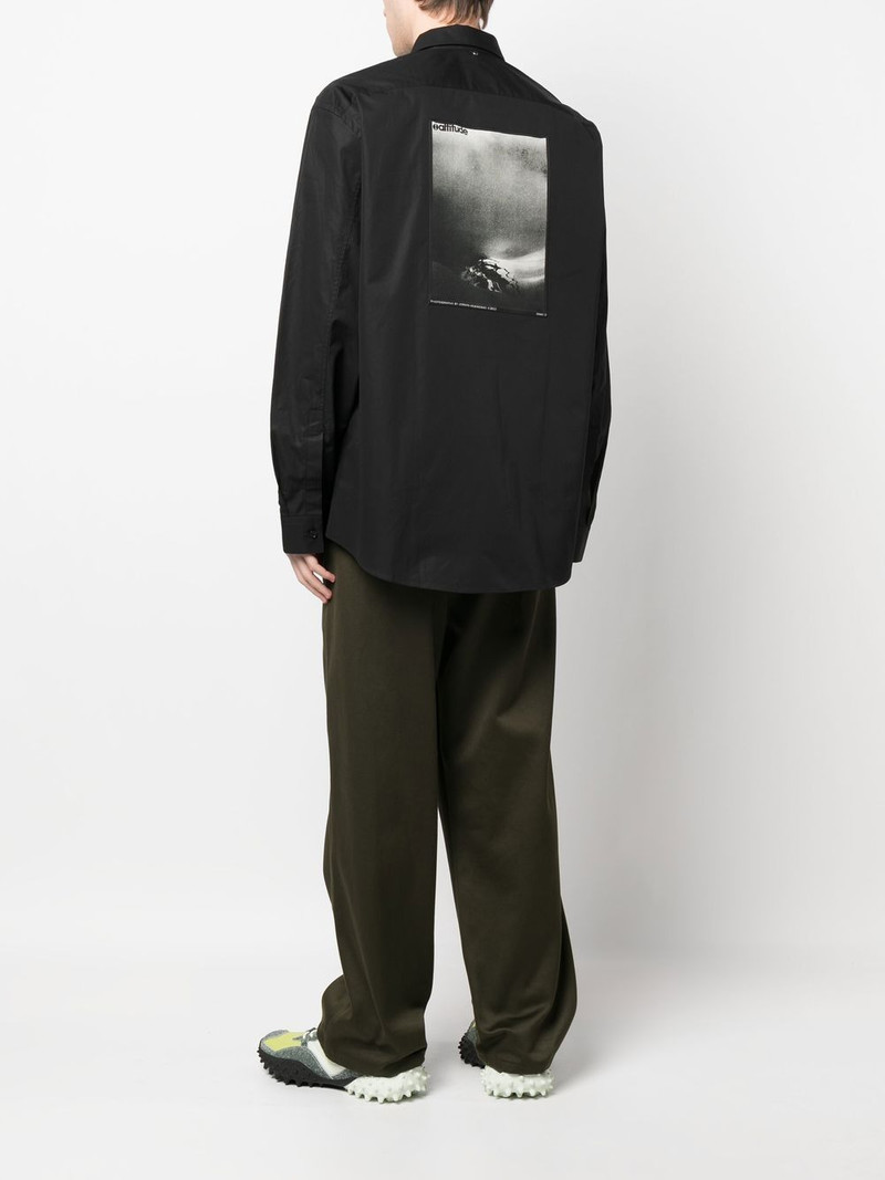 OAMC embroidered-logo long-sleeve shirt outlook