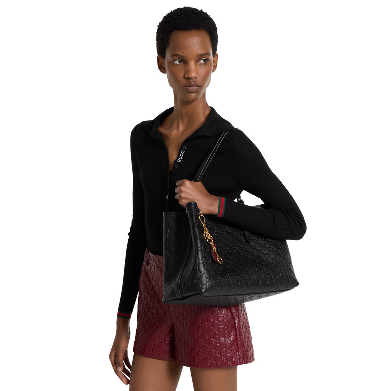 GG Emblem large tote bag 3
